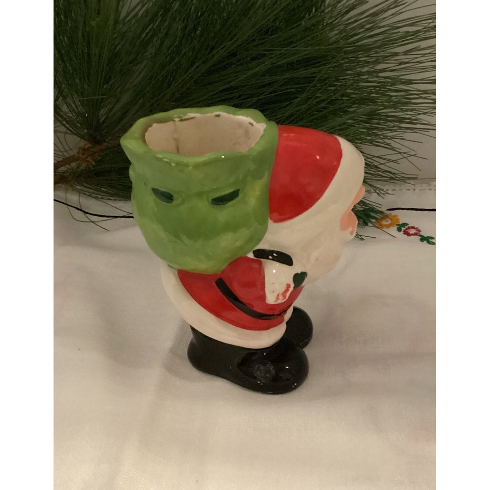 Vintage Santa with Sack Votive Candle‎ Holder - Picture 3 of 7